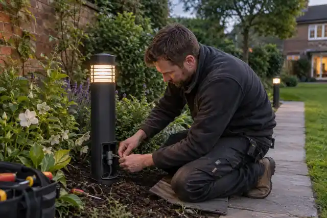 garden lighting installation electrician