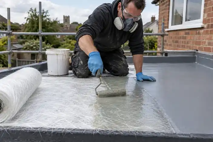 fibreglass flat roofing installer