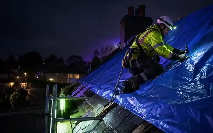 storm damage roof repair